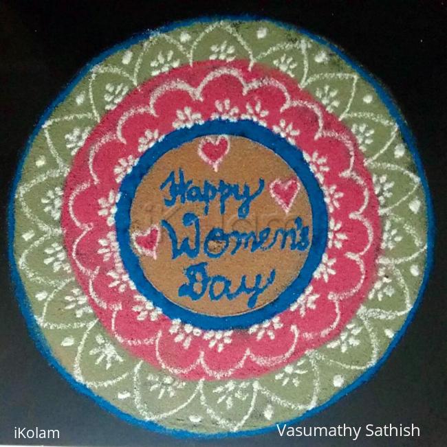 Rangoli: HAPPY WOMEN'S DAY TO ALL