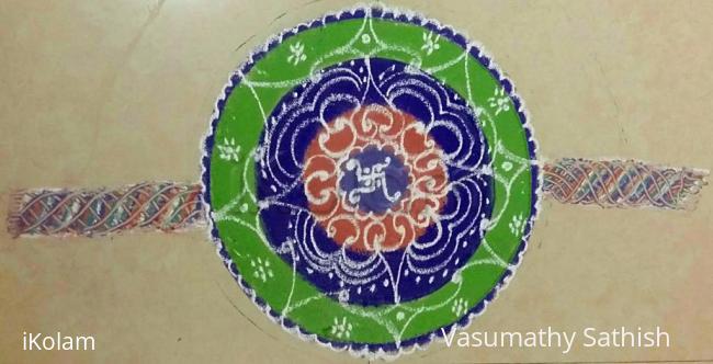 Rangoli: Rakshabandan Special Kolam