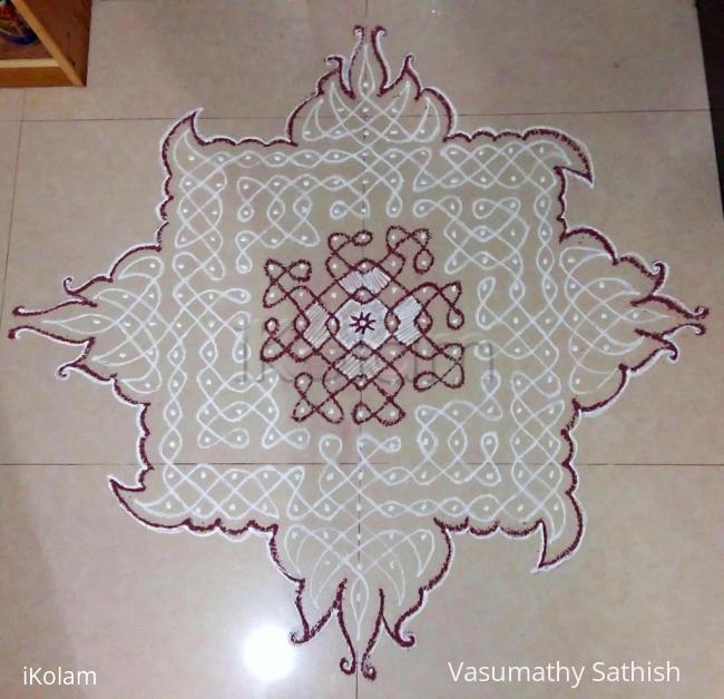 Rangoli: Margazhi  Kolam 02 - Dec. 2016