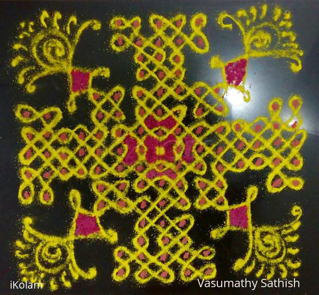 Rangoli: Margazhi  Kolam 07- Dec. 2016