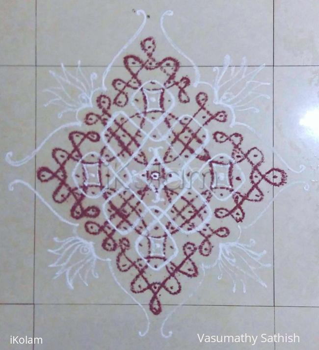 Rangoli: Thai Velli 02 Chikku Padi Kolam 