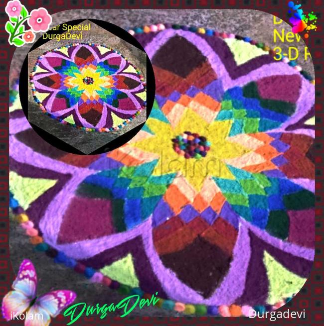 Rangoli: 3-D Rangoli for New Year Design