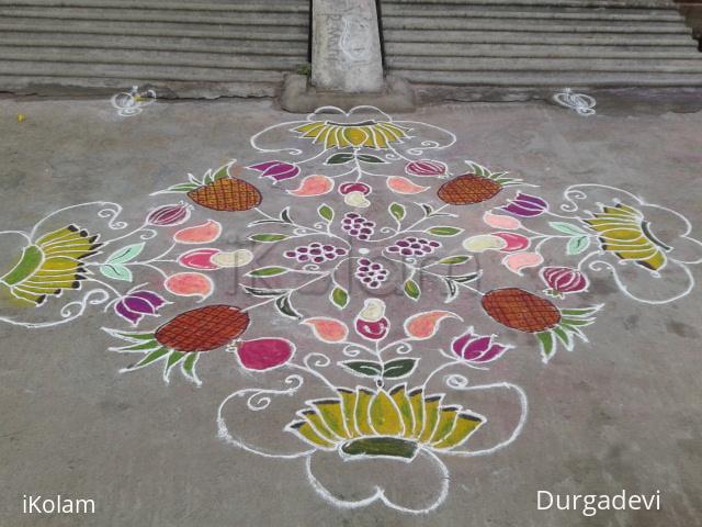 Rangoli: fruit kolam