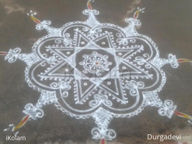 Rangoli: DD star kolam 