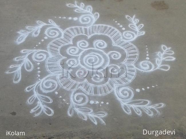 Rangoli: tuesday kolam