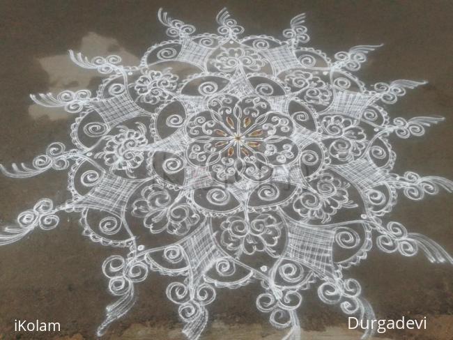 Rangoli: friday kolam