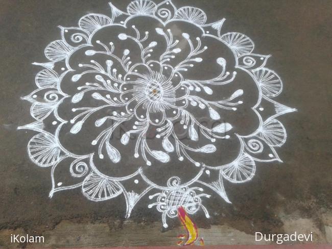 Rangoli: friday kolam