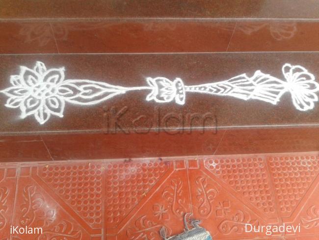 Rangoli: dd kutti kolam 3