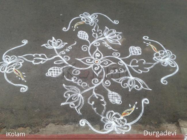 Rangoli: dd double stroke pookolam