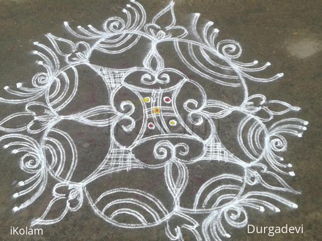 Rangoli: dd friday double stroke kolam