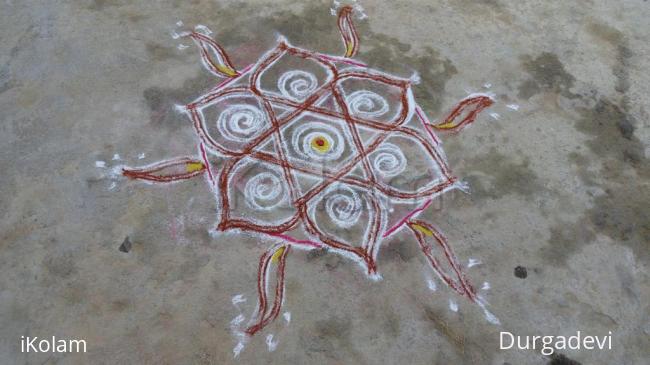 Rangoli: DD star kolam