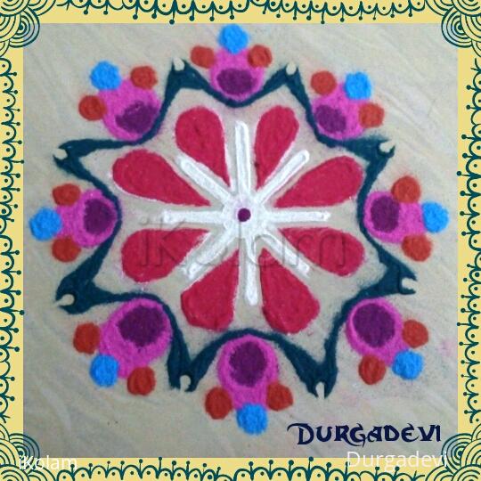 Rangoli: DD Mandana kolam design