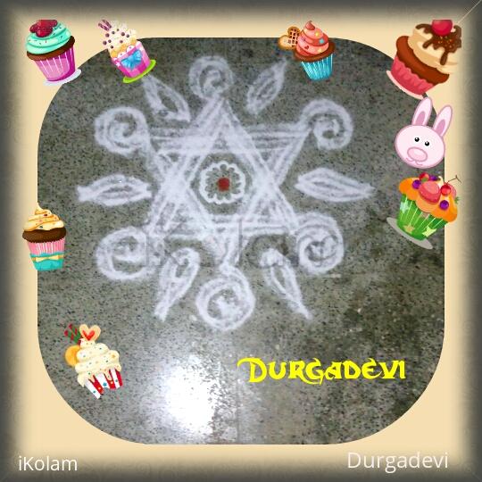 Rangoli: DD pooja kolam