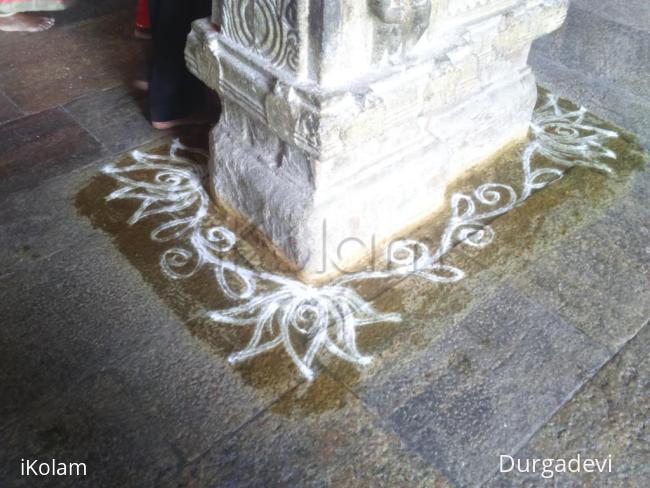 Rangoli: DD MADHURAI MEENATCHI TEMPLE KOLAM 4