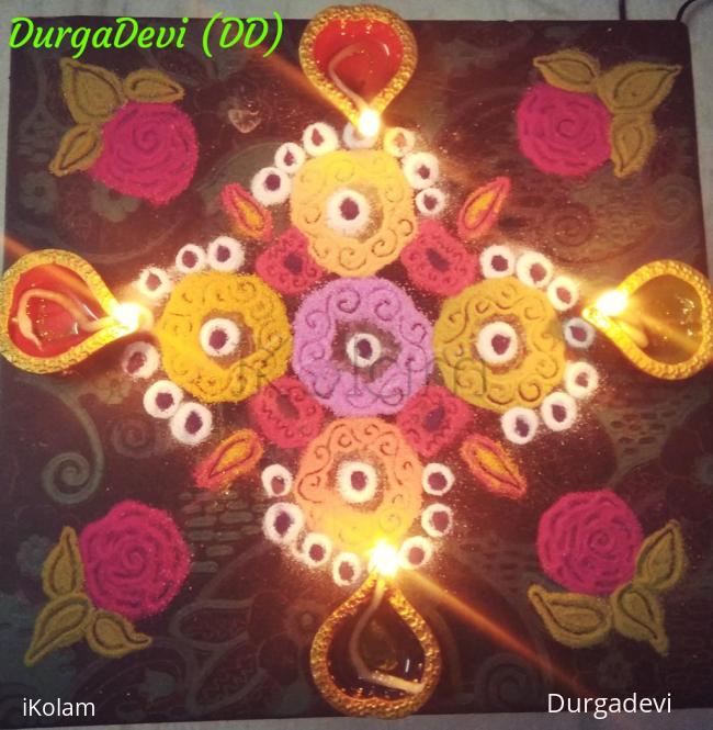 Rangoli: Simple kolam