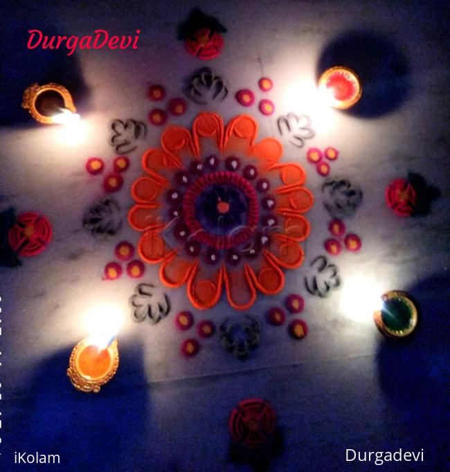 Rangoli: Karthigai Deepam special kolam 1