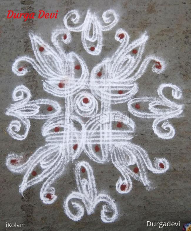 Rangoli: Double stroke padi kolam