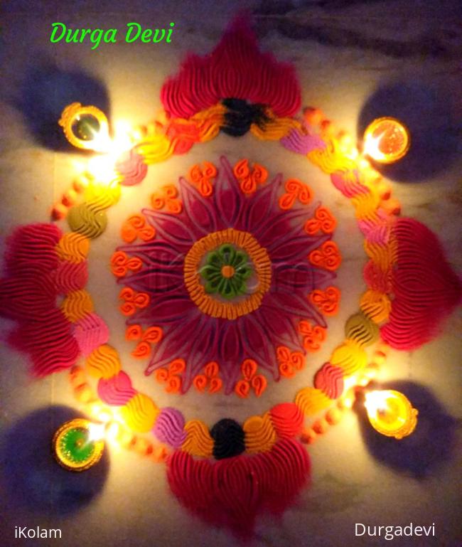 Rangoli: Karthigai Deepam special kolam 3