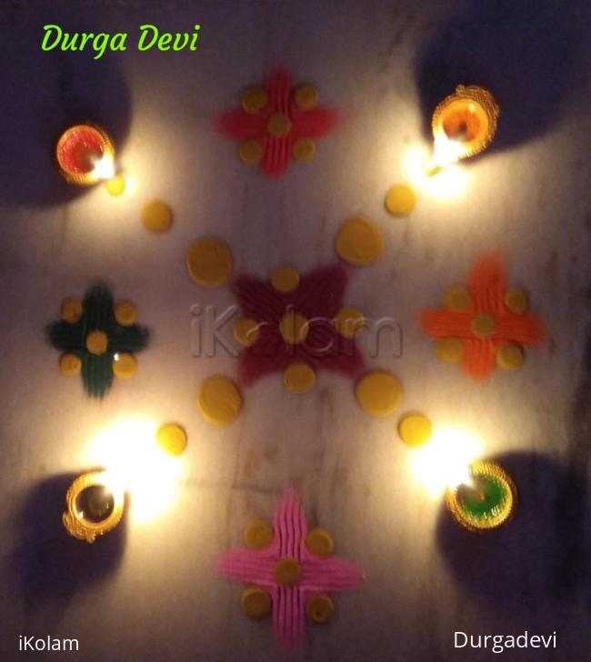 Rangoli: Karthigai Deepam special kolam 5