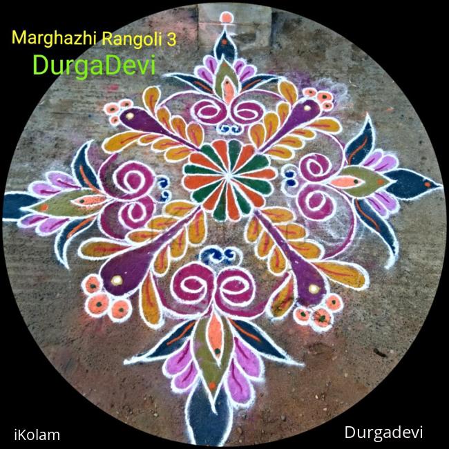 Rangoli: Mandala Design Marghazhi Rangoli 3