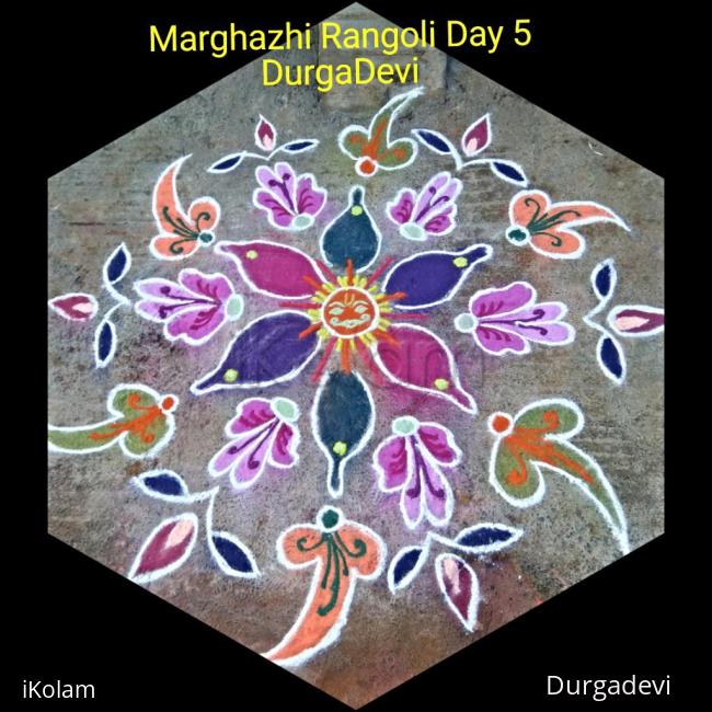 Rangoli: Marghazhi kolam day 5