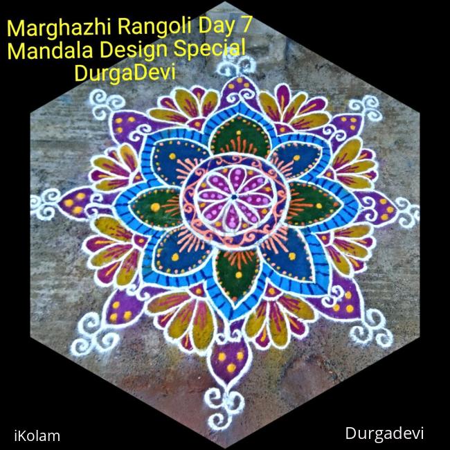 Rangoli: Marghazhi kolam day 7