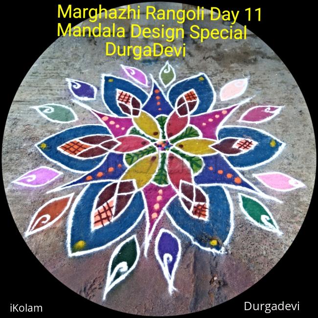 Rangoli: Marghazhi kolam day 11 Mandala Design