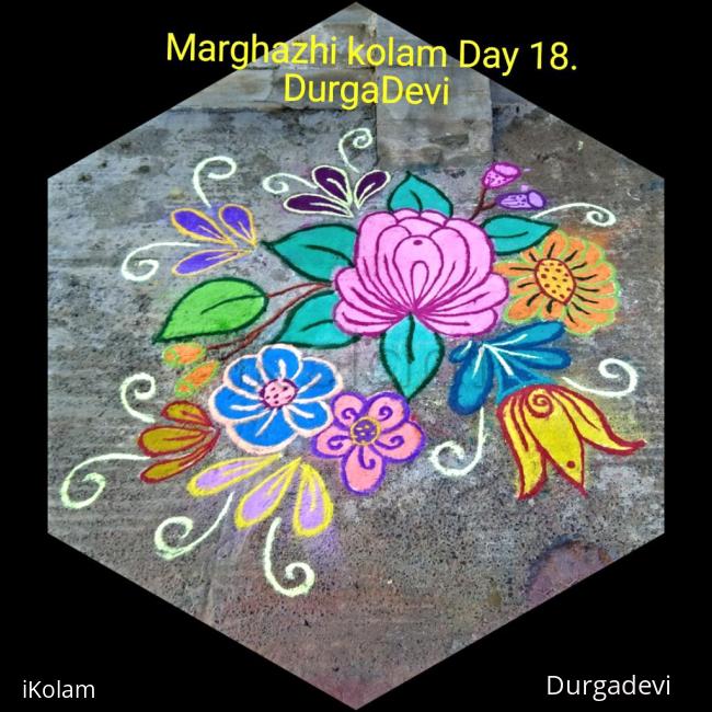 Rangoli: Marghazhi kolam day 18