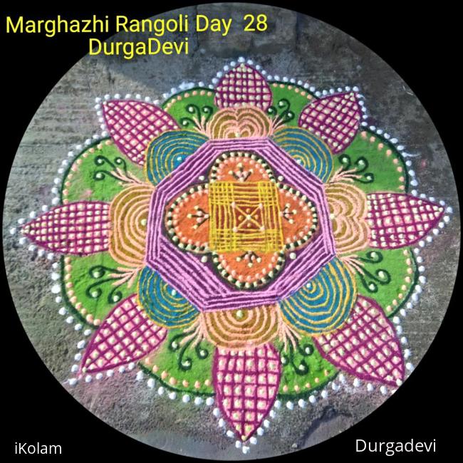 Rangoli: Marghazhi kolam day 28