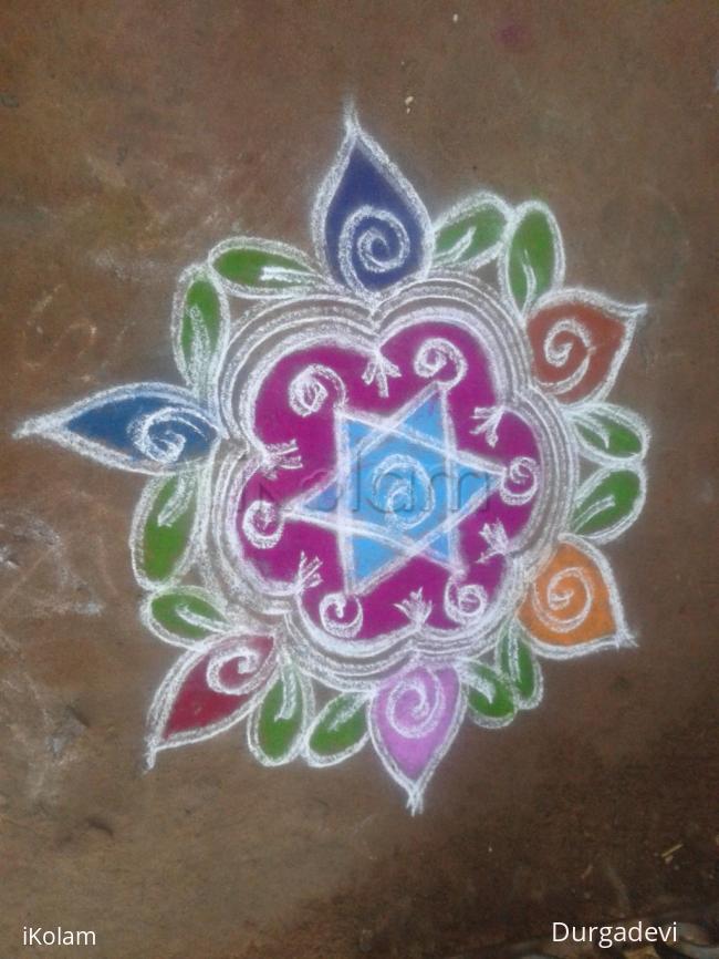 Rangoli: DD star kolam