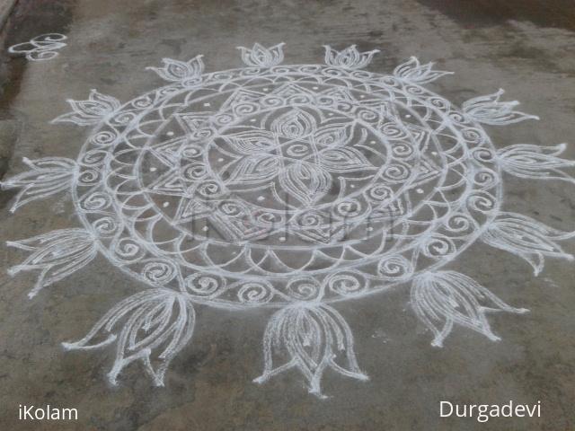 Rangoli: double stroke rangoli