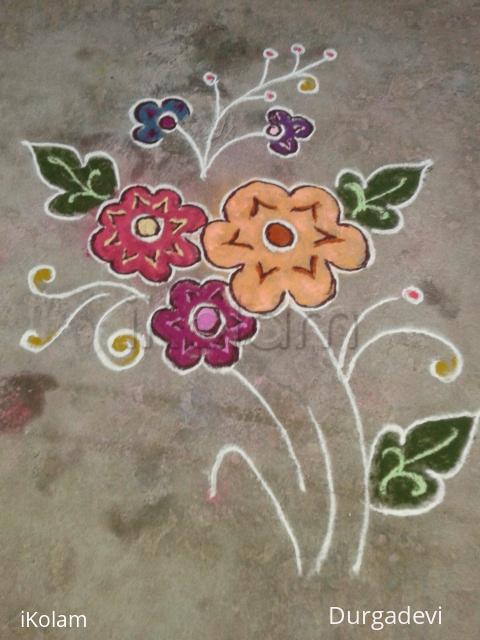 Rangoli: dd kutti kolam