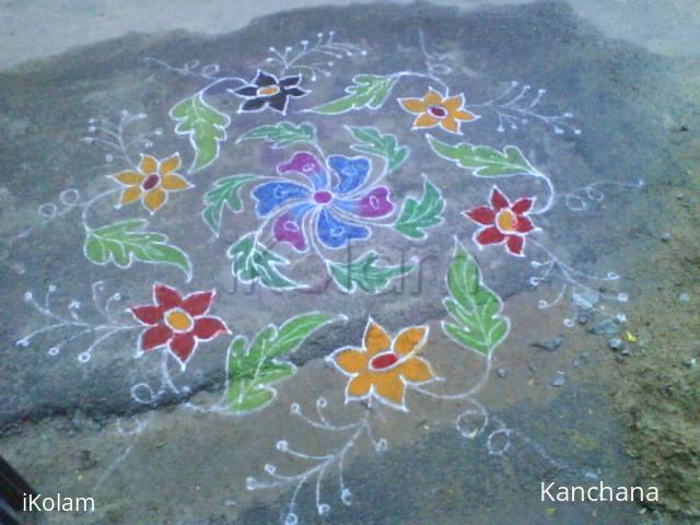 Rangoli: margazhi kolam