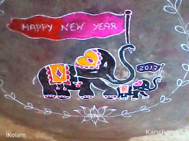 Rangoli: new year kolam