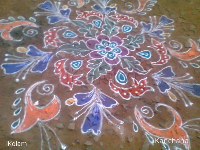 Rangoli: kaanum pongal 2015 kolam