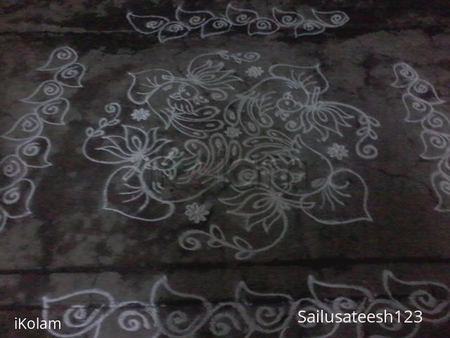 Rangoli: my daily kolam,8-8dots