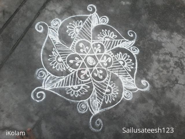 Rangoli: Simple kolam