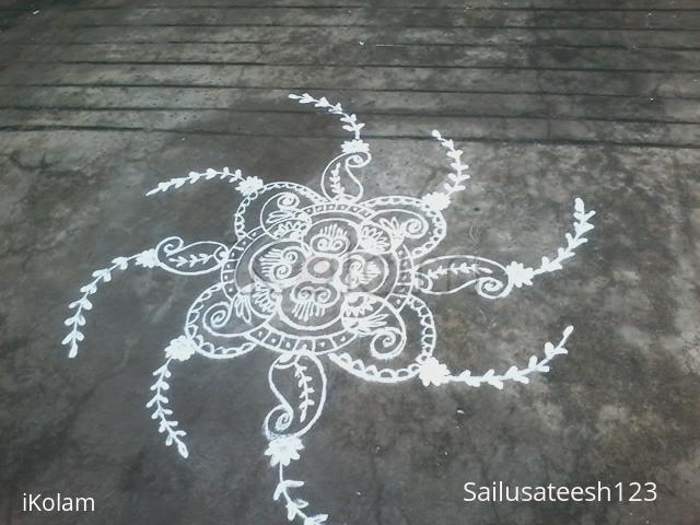 Rangoli: Simple kolam