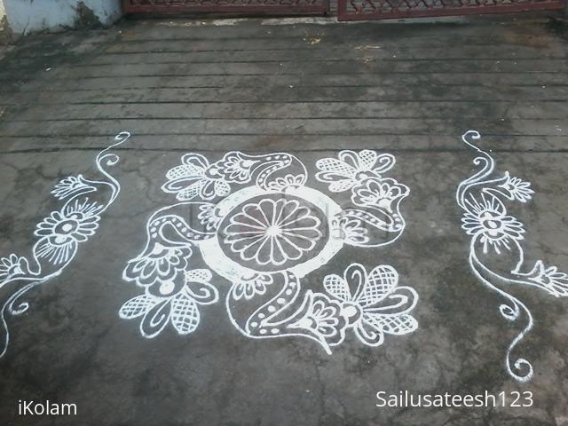 Rangoli: Simple freehand rangoli