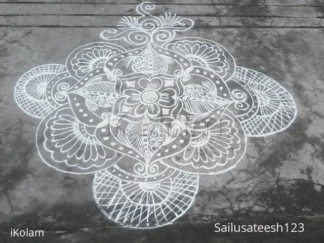 Rangoli: Freehand daily kolam