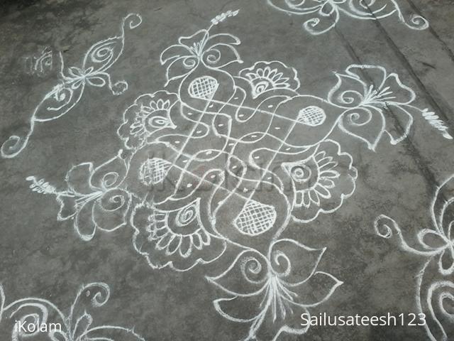 Rangoli: Simple kolam