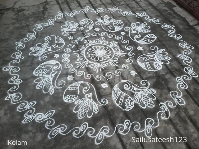 Rangoli: Navratri 1st day...