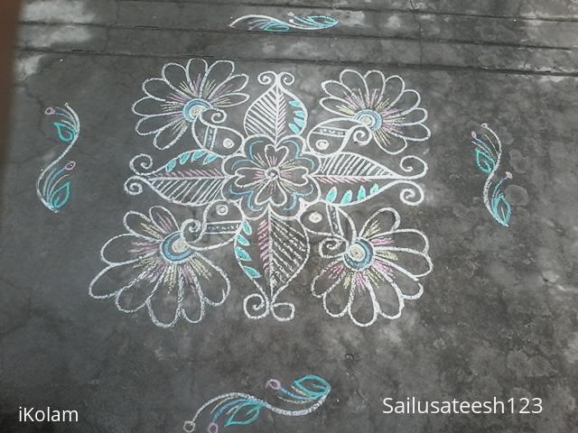 Rangoli: Chalk kolam....