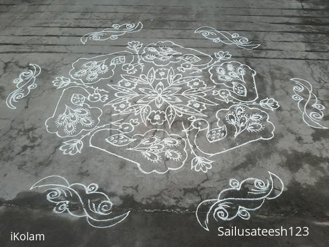 Rangoli: Peaco k kolam...