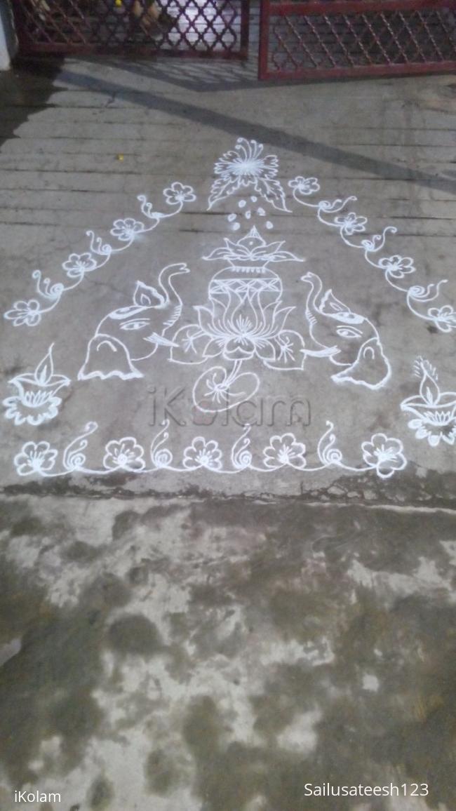 Rangoli: akshaya trutiya rangoli