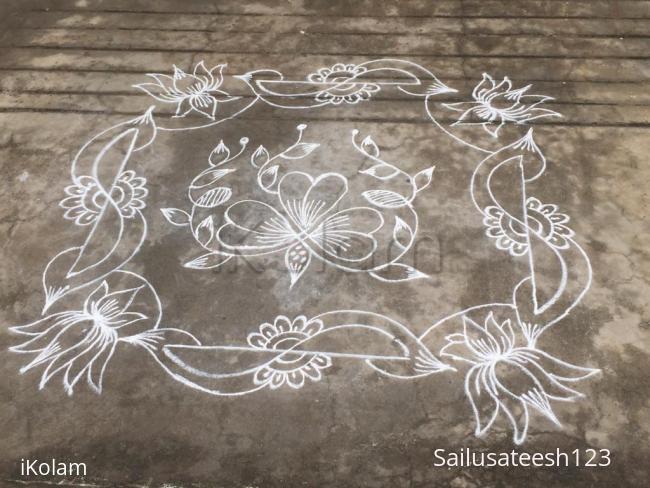 Rangoli: Freehand daily kolam