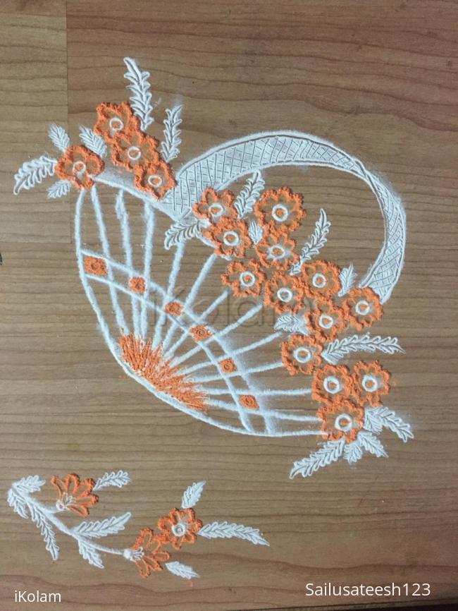 Rangoli: Navratri day 6..