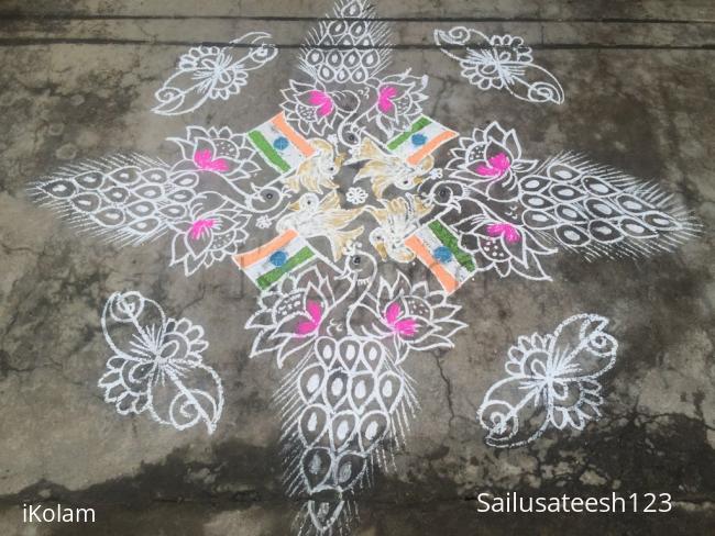 Rangoli: Happy independence day......