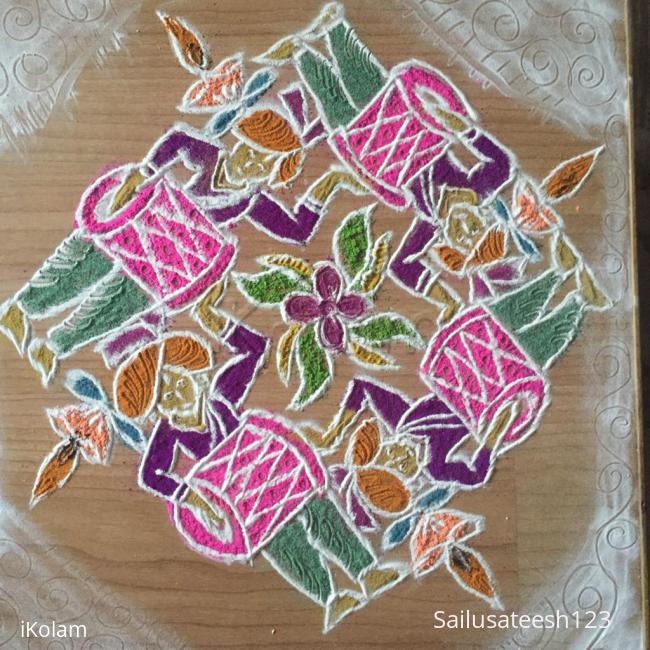 Rangoli: Navratri day 4....