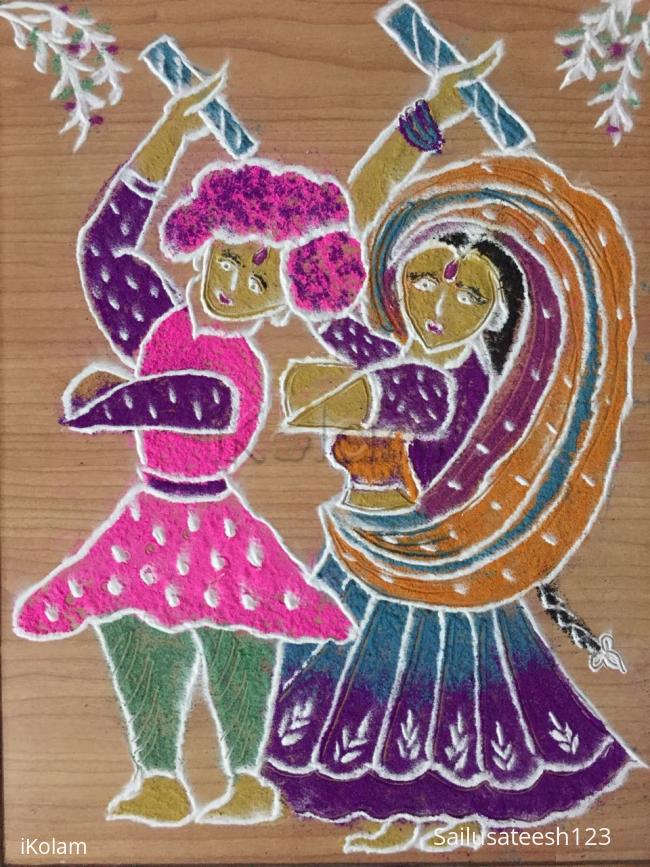 Rangoli: Navratri day 5